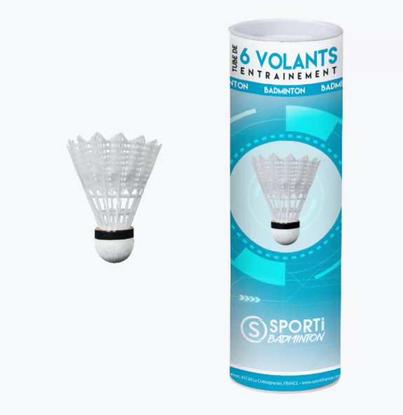 Tube de volants x6  SportiFrance